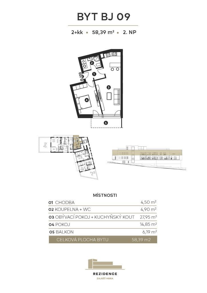 Pronájem bytu 2+kk 58 m2, Brno – náhled fotky 21