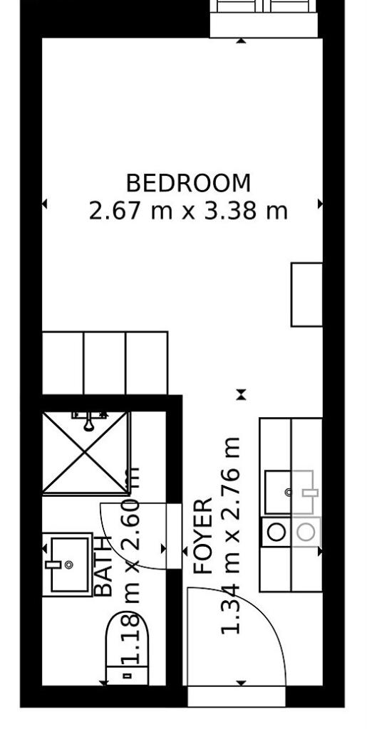 Pronájem bytu 1+kk 24 m2