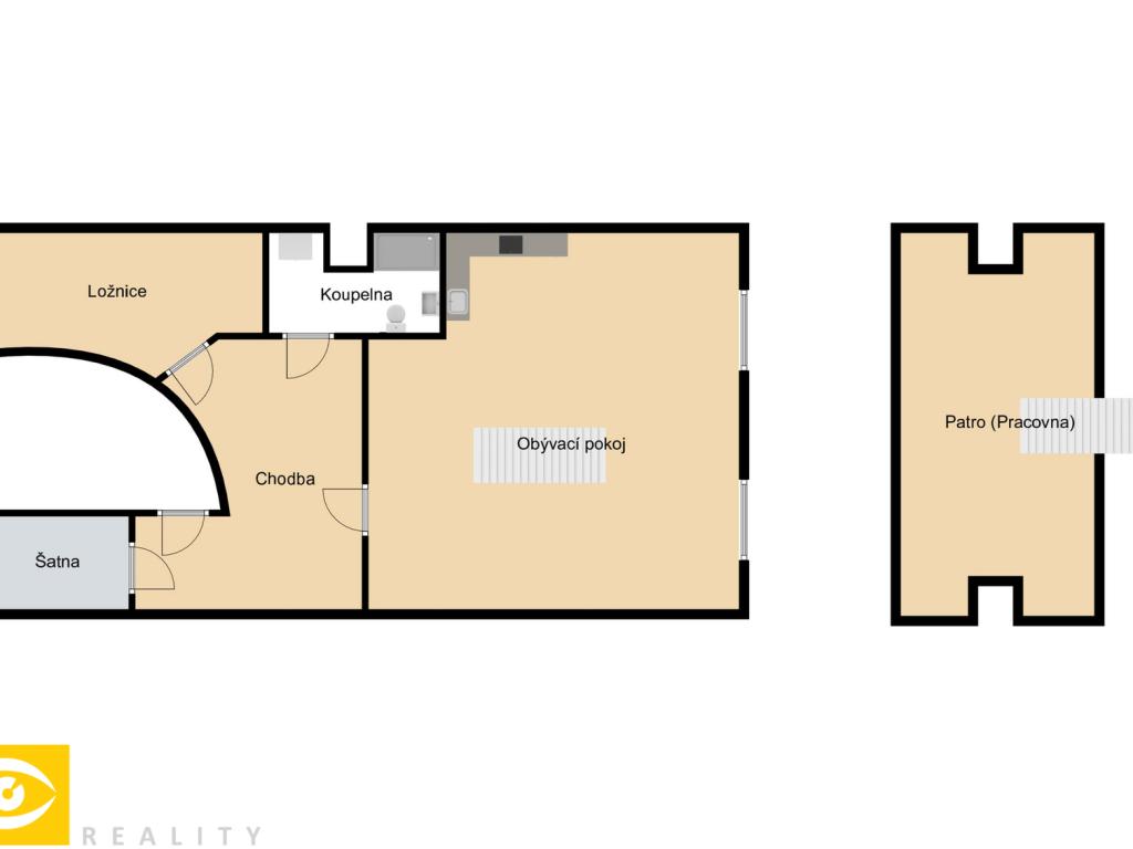 Pronájem bytu 3+kk 70 m2