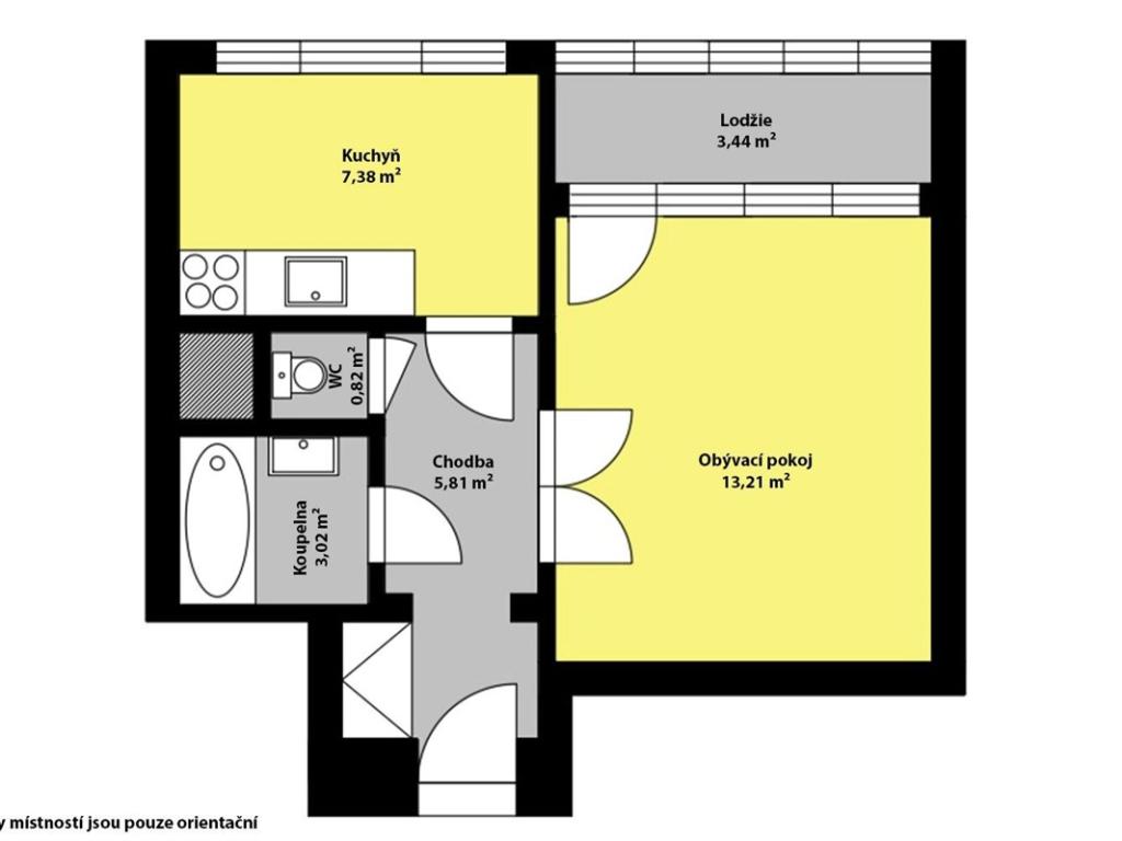 Pronájem bytu 1+1 30 m2