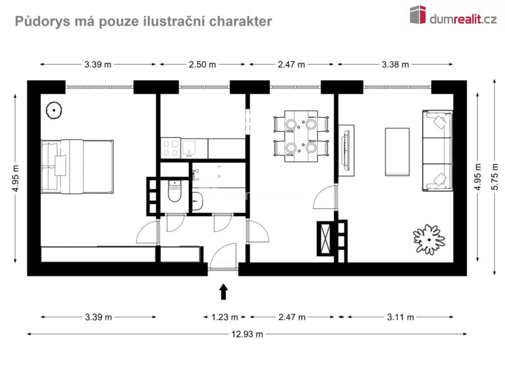 Prodej bytu 3+1 60 m2