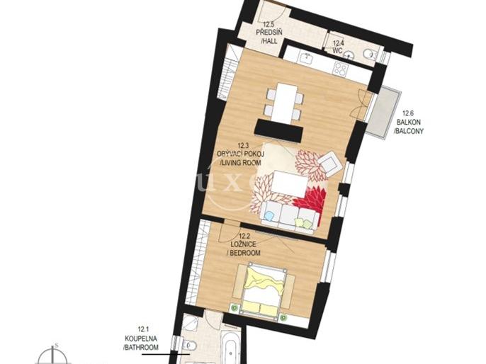 Pronájem bytu 2+kk 67 m2, Praha – náhled fotky 10