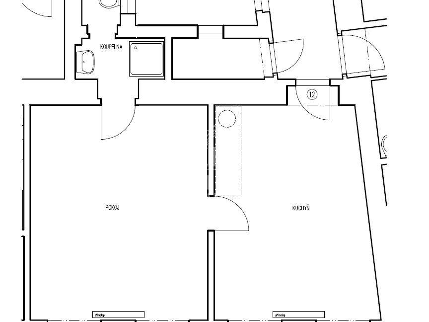 Pronájem bytu 2+kk 40 m2, Praha – náhled fotky 7
