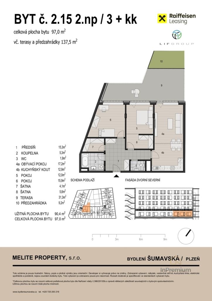 Prodej bytu 3+kk 97 m2, Plzeň – náhled fotky 2