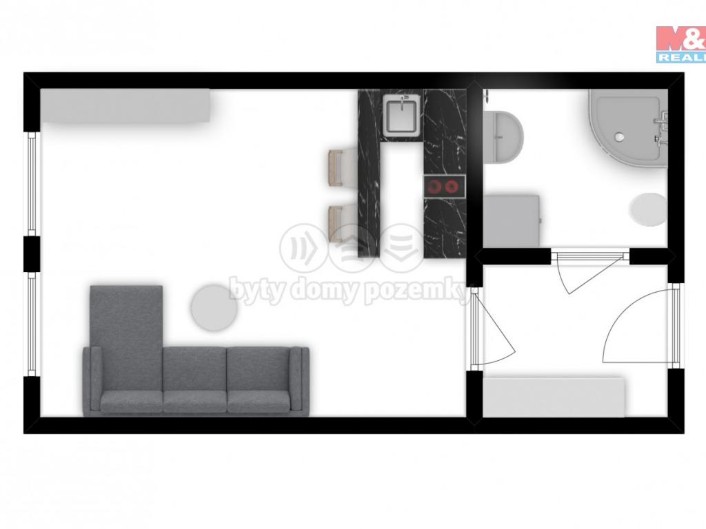 Pronajem bytu 1+kk 28 m2