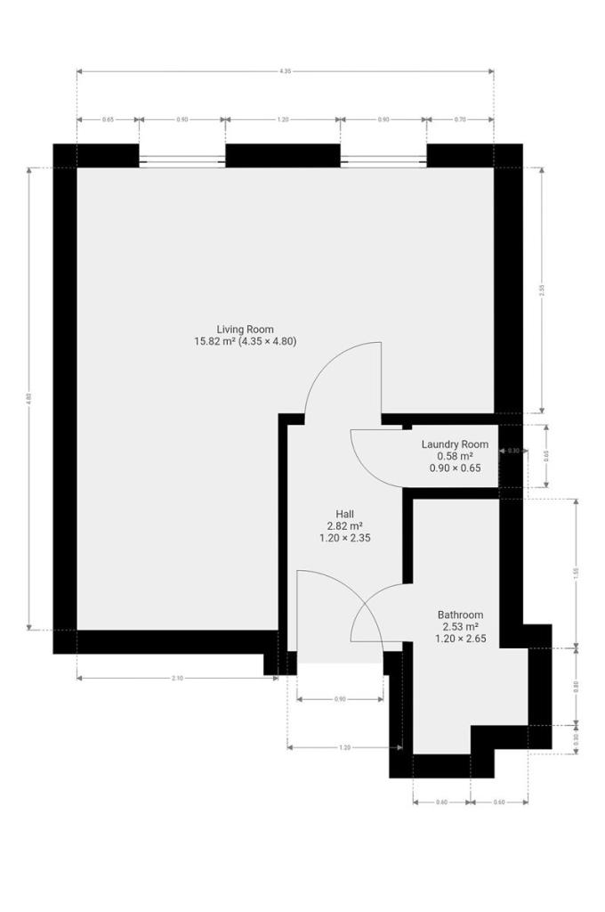 Pronájem bytu 1+kk 24 m2, Praha – náhled fotky 9