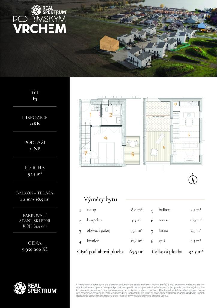 Prodej bytu 2+kk 66 m2