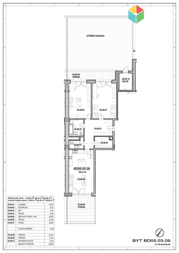 Prodej bytu 3+kk 115 m2