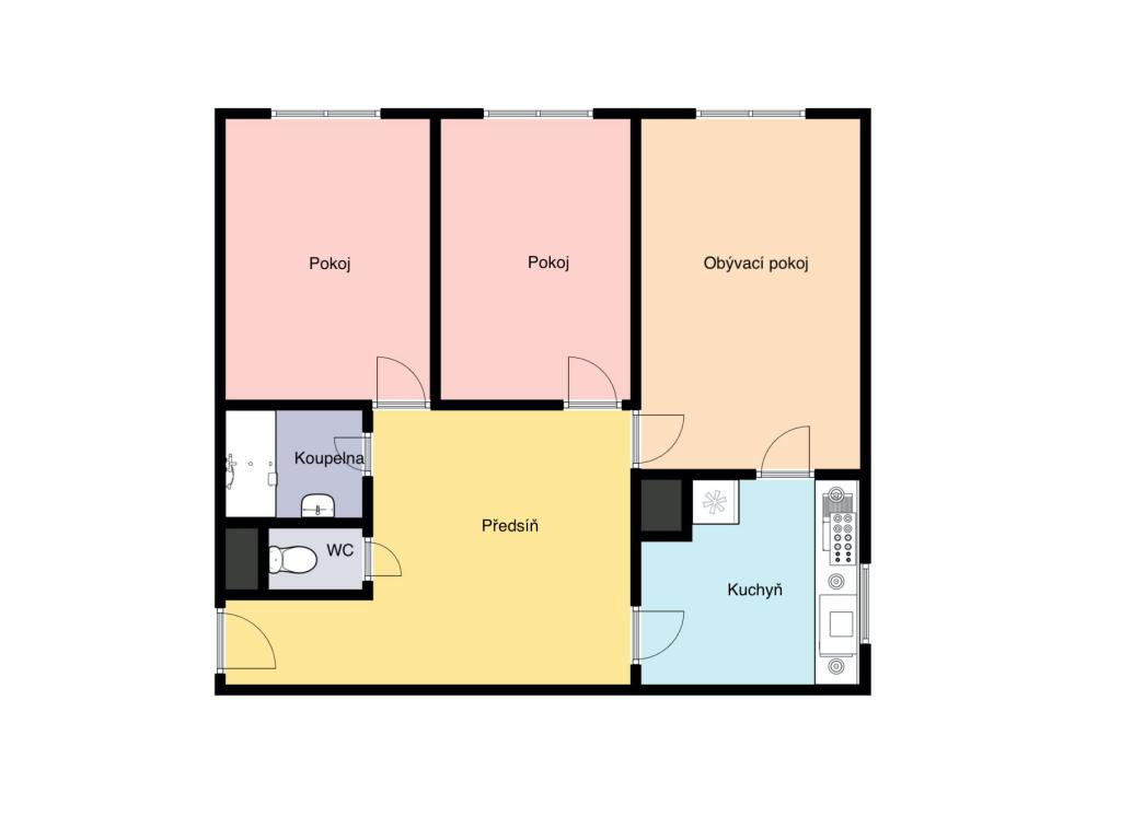Pronájem bytu 3+1 65 m2