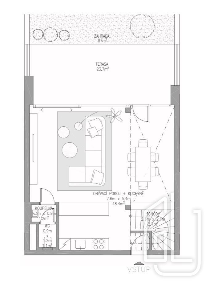 Pronájem bytu 4+kk 159 m2, Praha – náhled fotky 22