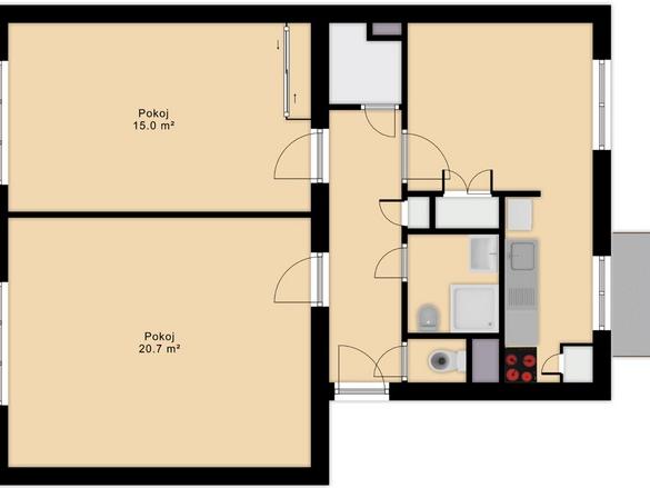 Pronájem bytu 3+kk 67 m2
