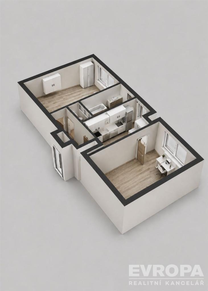 Pronájem bytu 2+1 52 m2