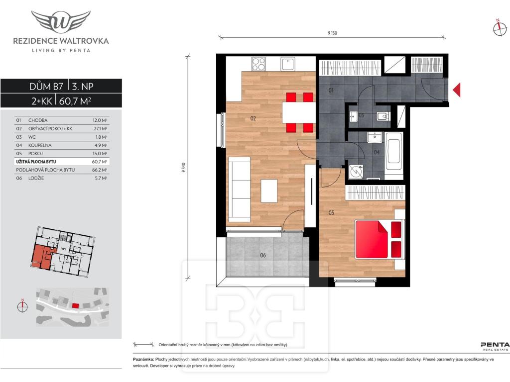 Prodej bytu 2+kk 72 m2, Praha – náhled fotky 18