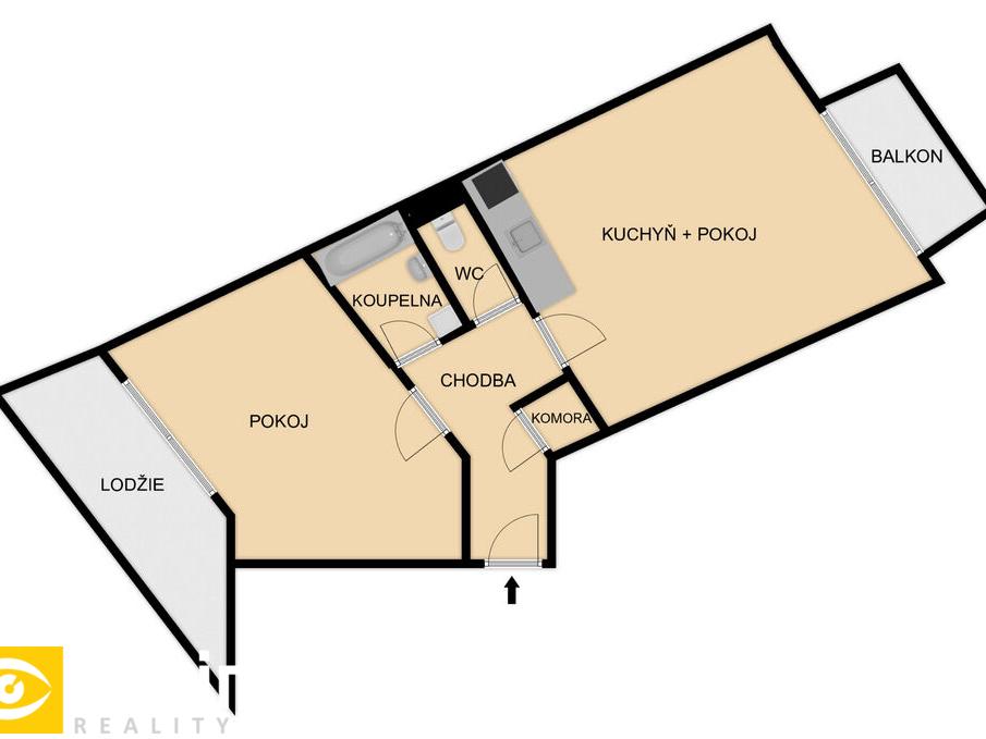 Pronájem bytu 2+kk 72 m2