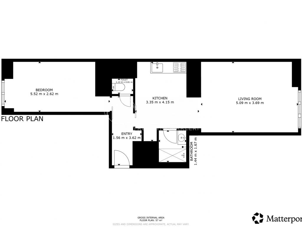 Pronájem bytu 2+kk 60 m2