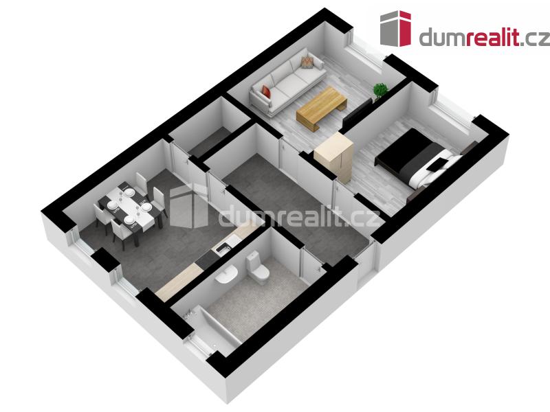 Pronájem bytu 2+1 59 m²