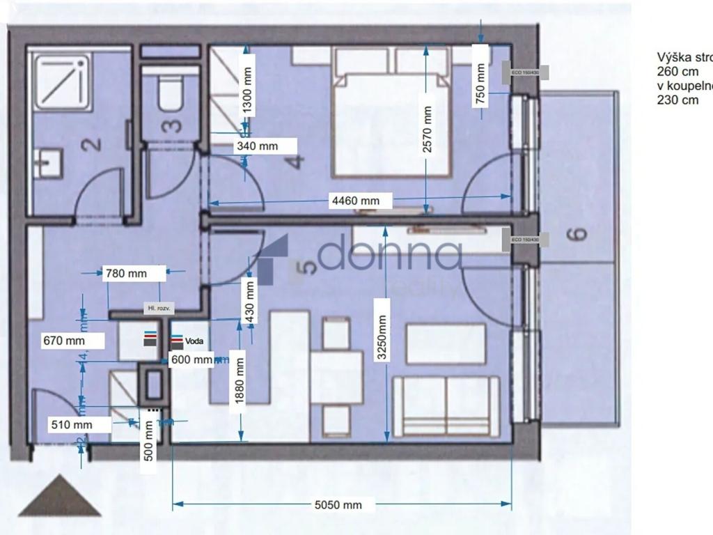 Pronájem bytu 2+kk 44 m2, Praha – náhled fotky 14