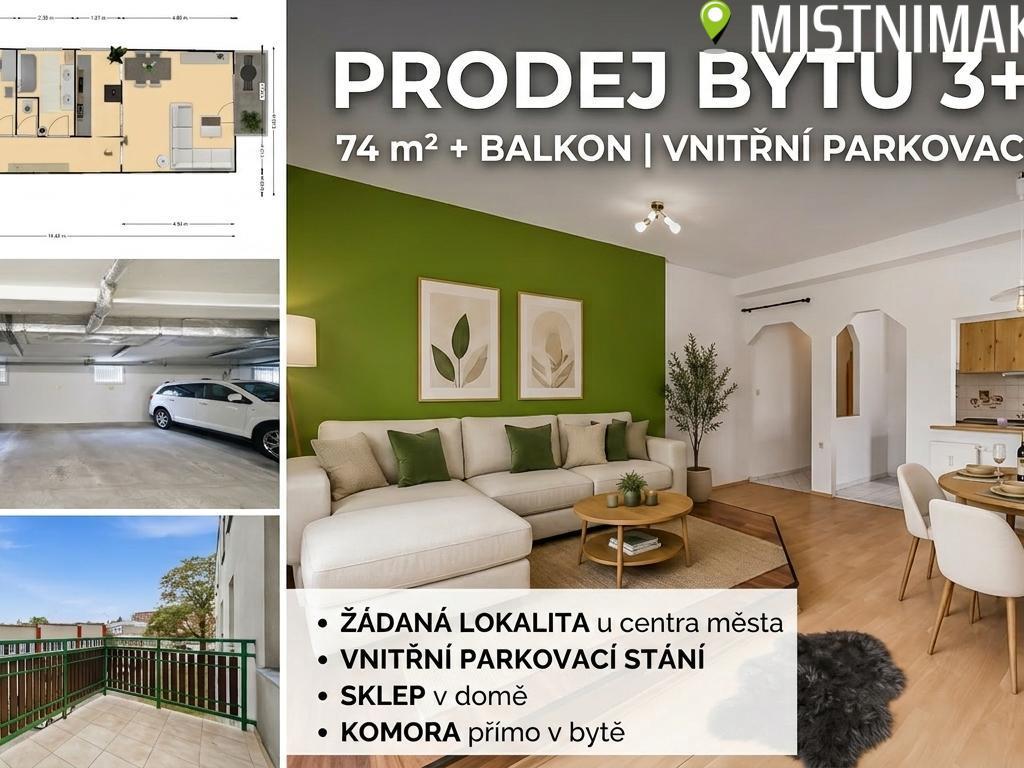 Sale of 3+kk apartment 74 m2