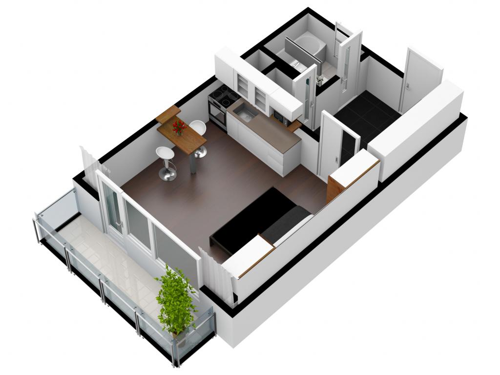 Pronajem bytu 1+kk 31 m2