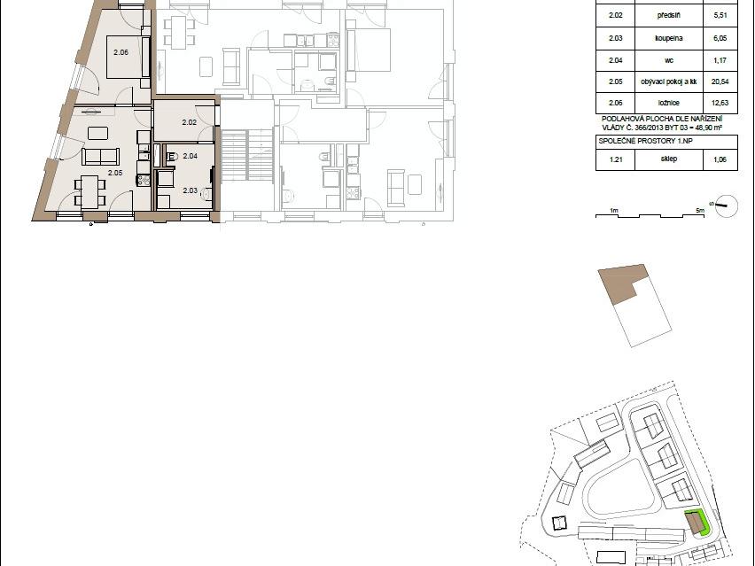 Pronájem bytu 2+kk 47 m2, Praha – náhled fotky 8