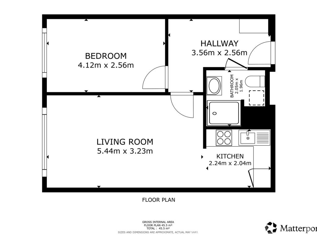 Pronájem bytu 2+kk 43 m2, Praha – náhled fotky 12