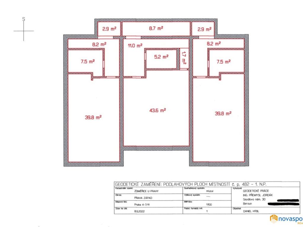 Pronájem bytu 4+kk 145 m2