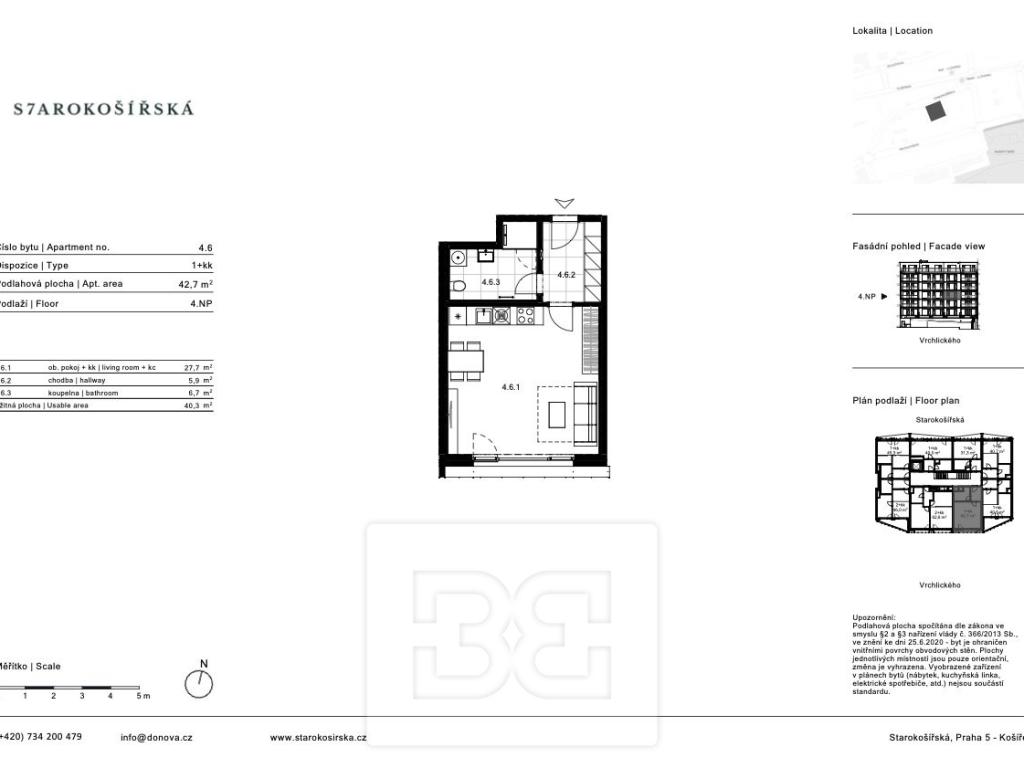 Prodej bytu 1+kk 40 m2, Praha – náhled fotky 15