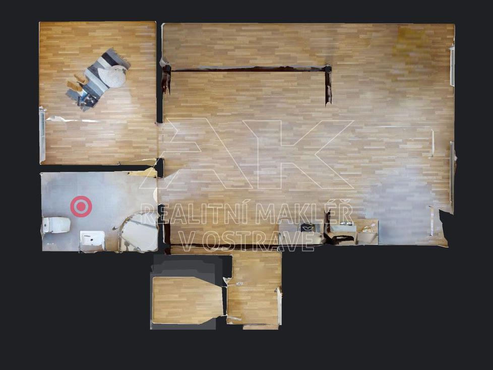 Pronájem bytu 2+kk 54 m2