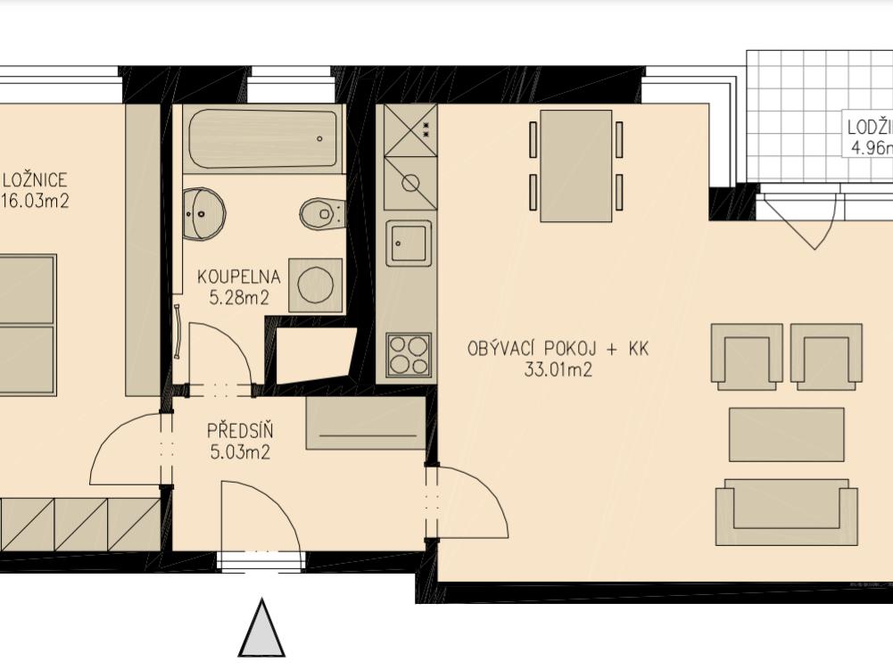 Pronájem bytu 2+kk 65 m2, Praha – náhled fotky 30