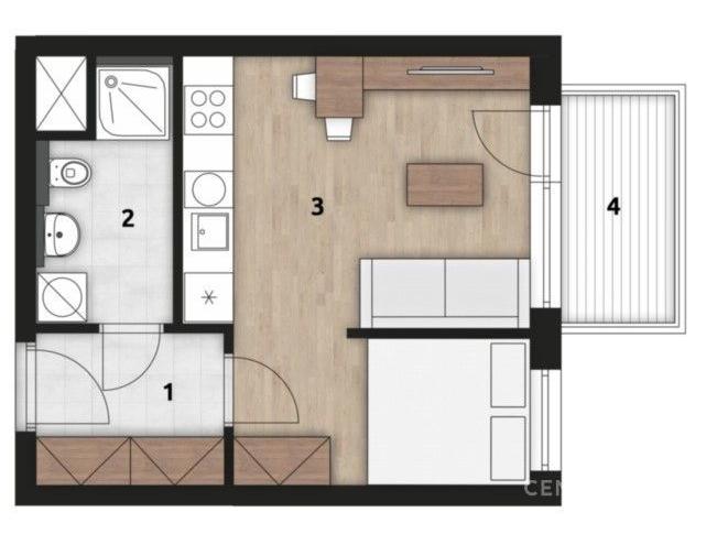 Pronájem bytu 1+kk 35 m2, Praha – náhled fotky 13