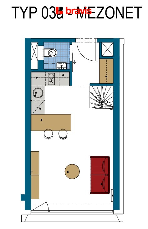 Pronájem bytu 2+kk 51 m2