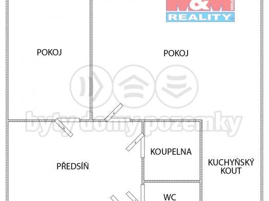 Pronajem bytu 2+kk 42 m2