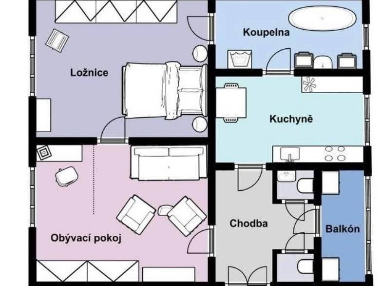 Spolubydlení atypický 73 m2