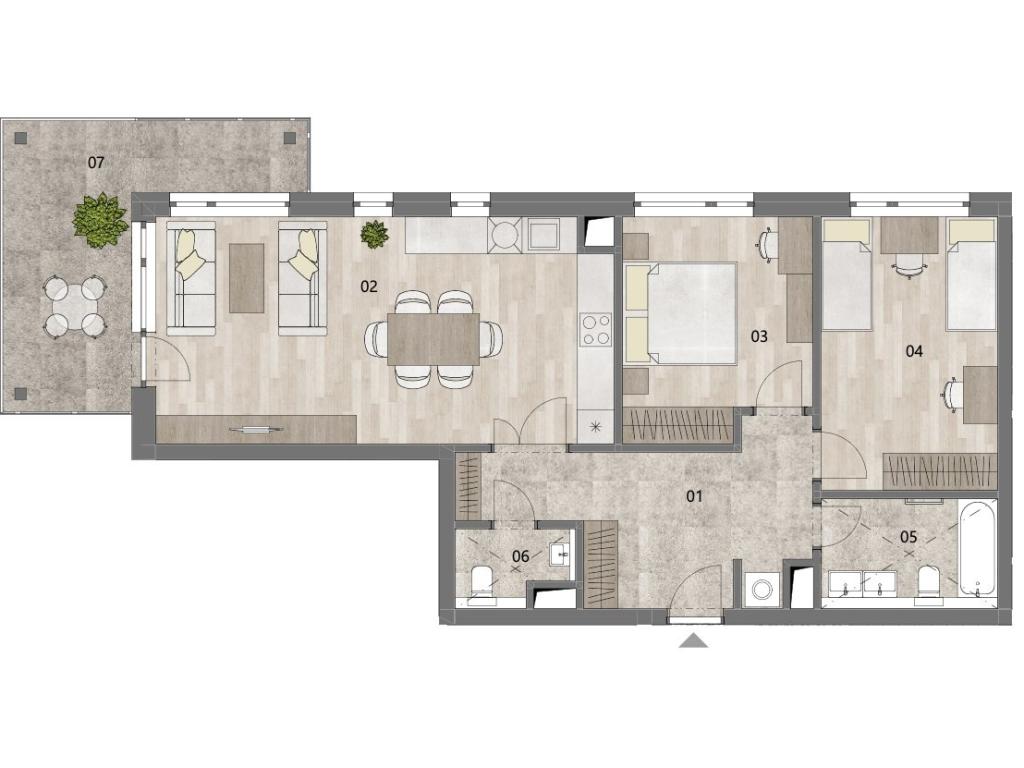 Pronájem bytu 3+kk 86 m2, Praha – náhled fotky 26