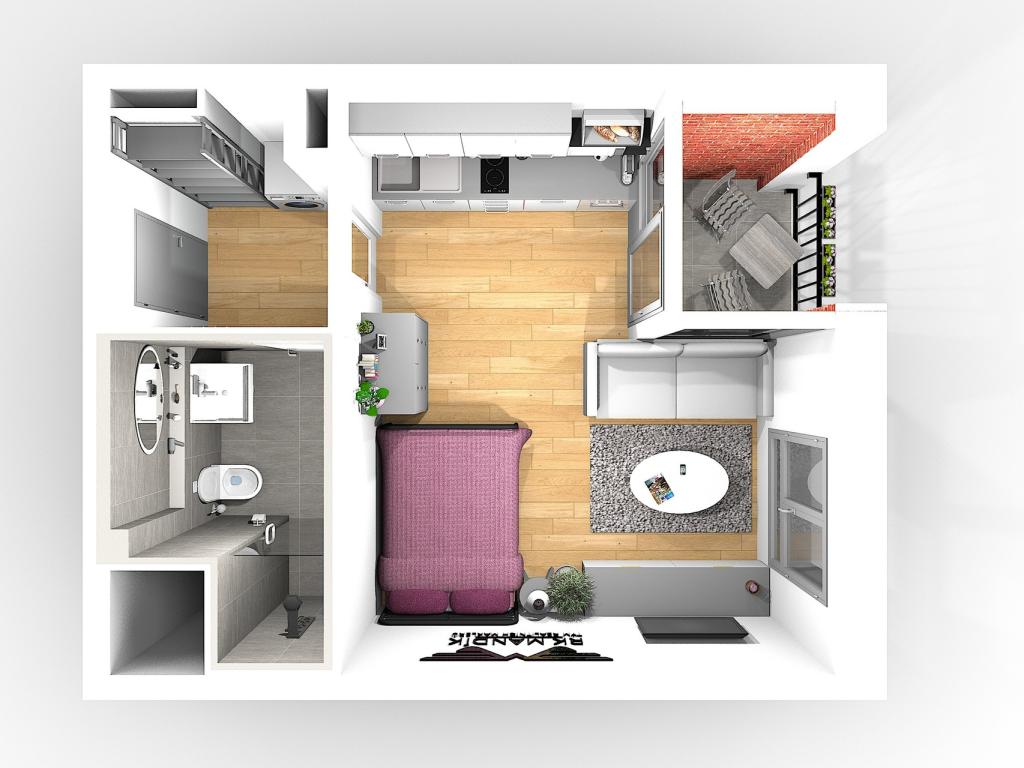 Pronájem bytu 1+kk 28 m2, Praha – náhled fotky 15