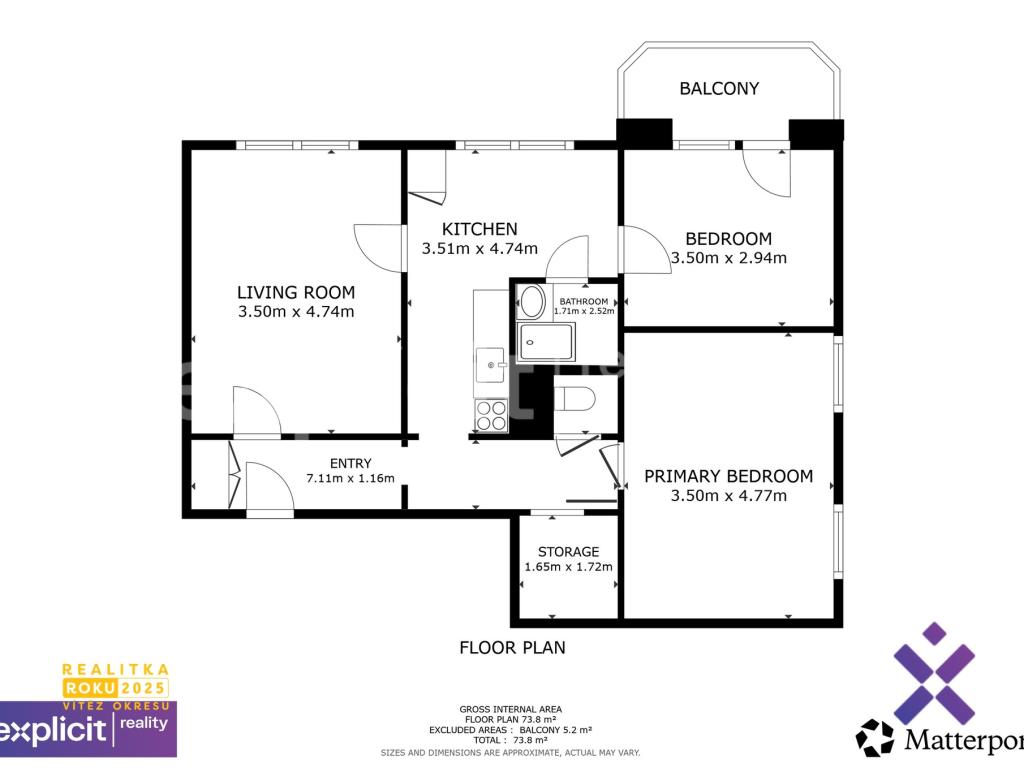 Pronájem bytu 3+1 74 m2, Uherský Brod – náhled fotky 20