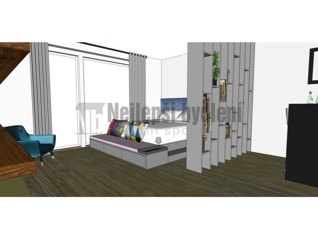 Pronajem bytu 1+kk 47 m2