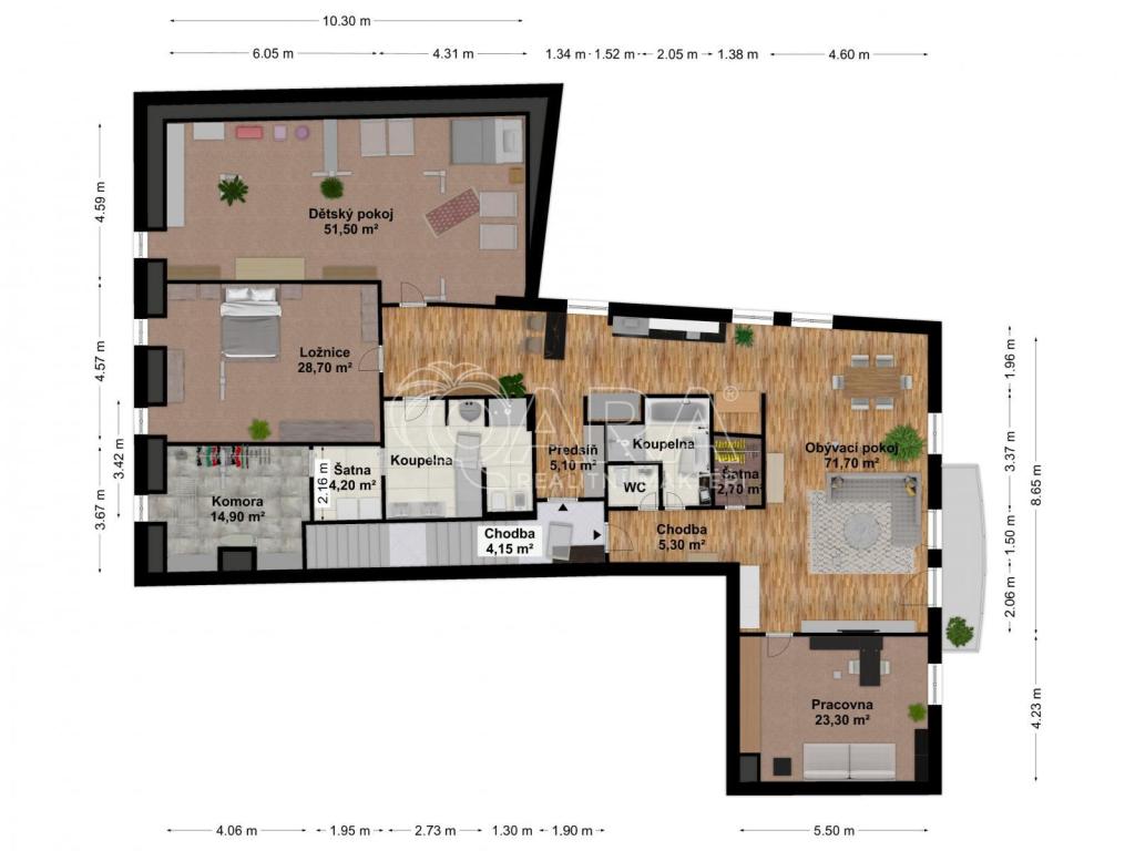 Pronájem bytu 4+kk 230 m2, Beroun – náhled fotky 8