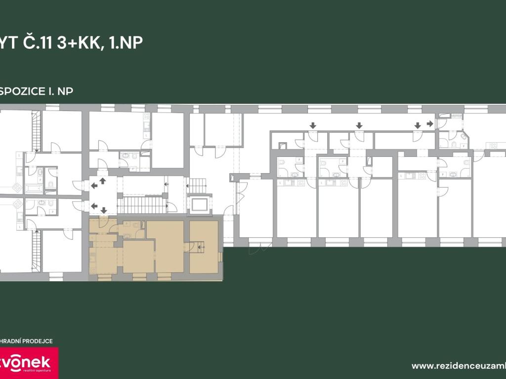 Prodej bytu 3+kk 46 m2
