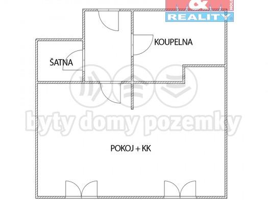 Pronajem bytu 1+kk 28 m2
