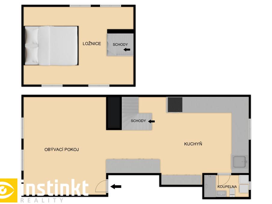 Pronájem bytu 2+kk 98 m2