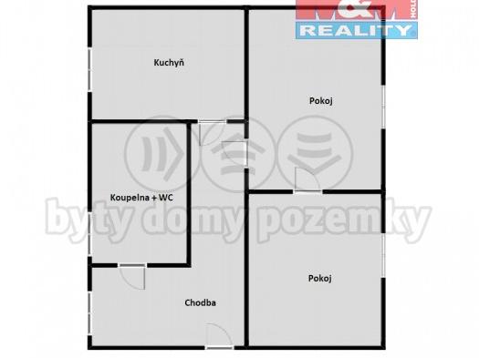 Pronajem bytu 2+1 50 m2