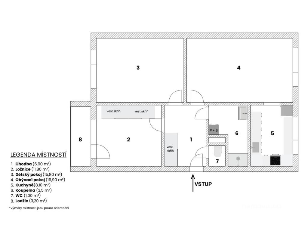Prodej bytu 3+1 73 m2, Tišnov – náhled fotky 35