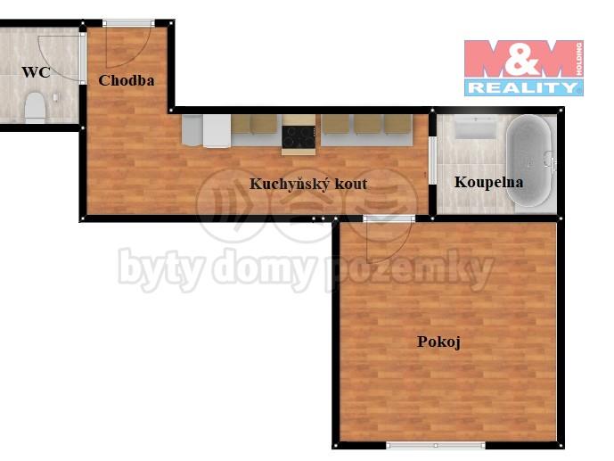 Pronajem bytu 1+kk 25 m2
