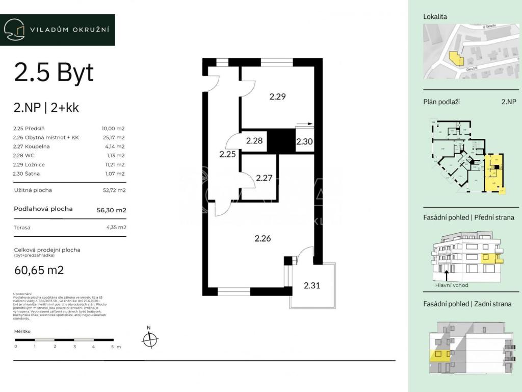 Prodej bytu 2+kk 56 m2