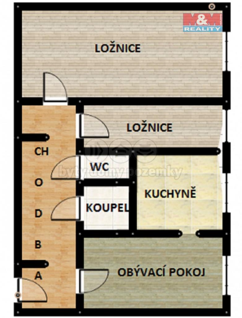 Pronajem bytu 3+1 69 m2