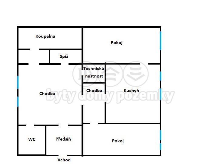 Pronajem bytu dům 72 m2