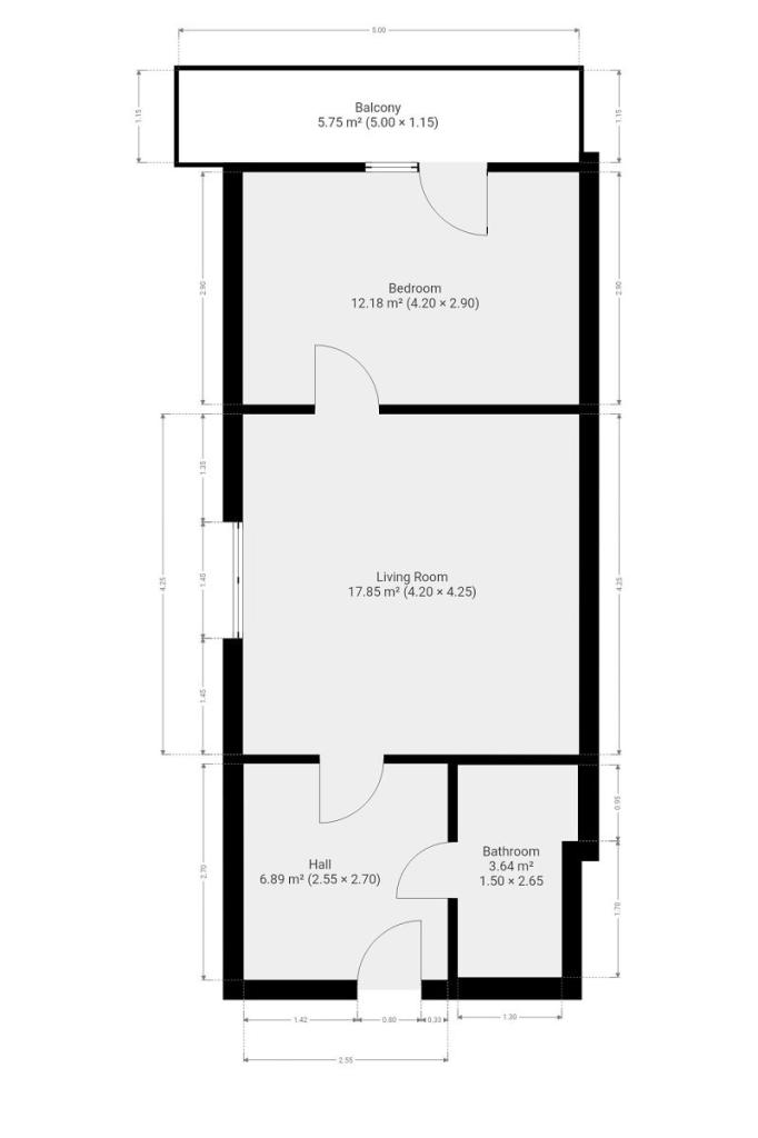Pronájem bytu 2+kk 42 m2, Praha – náhled fotky 18