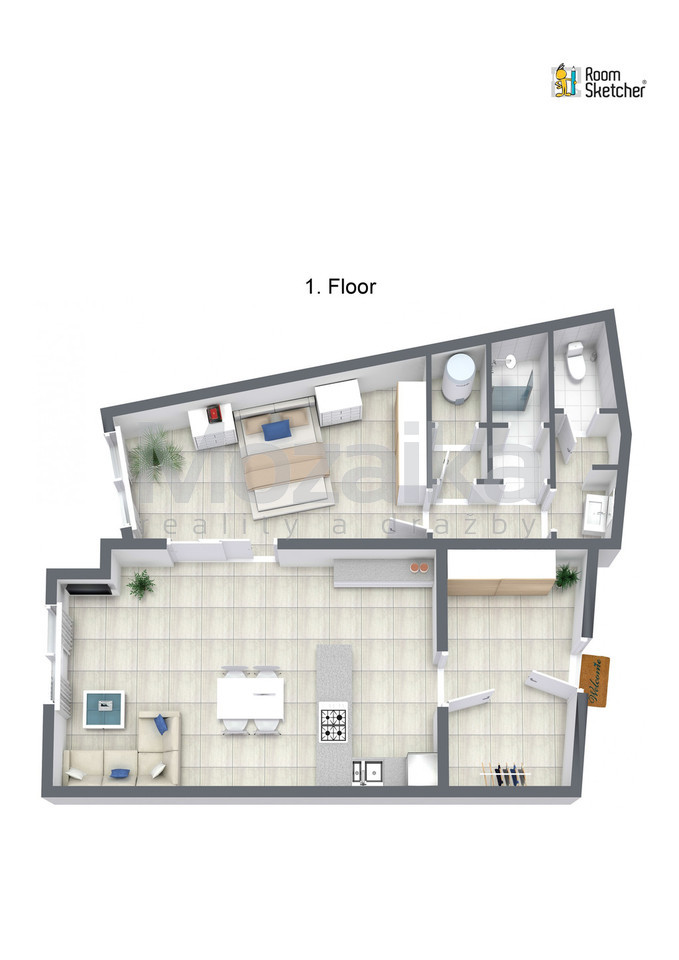 Pronájem bytu 2+kk 122 m2