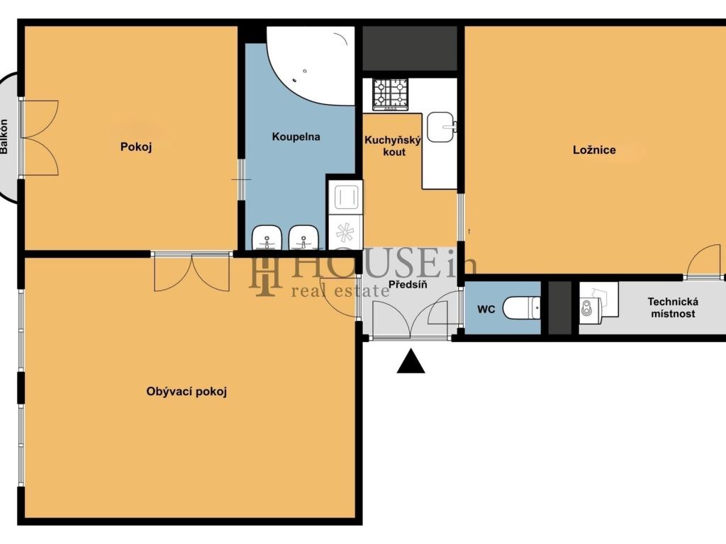 Pronájem bytu 3+kk 85 m2